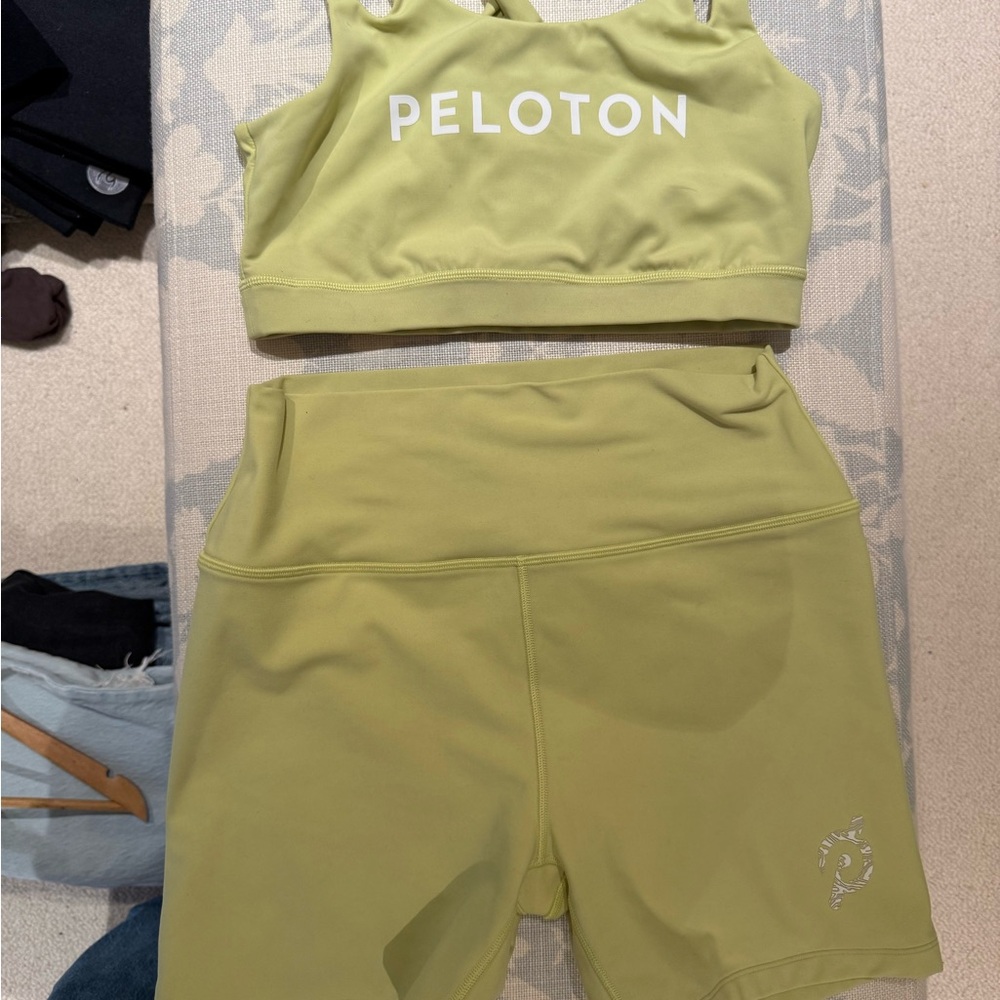 Peloton yellow Activewear Set
